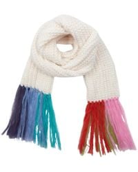 Saachi - Tassel Knitted Scarf - Lyst