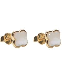 Argento Vivo - Mother Of Pearl Clover Stud Earrings - Lyst