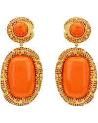 LÁTELITA London - Fiorella Fire Opal Drop Earrings - Lyst