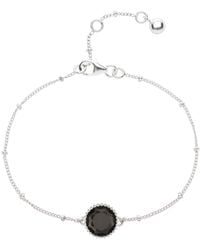 Auree - Barcelona Silver November Birthstone Bracelet Smokey Quartz - Lyst