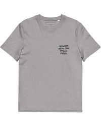Anchor and Crew - Heather Small Print Annotations Organic Cotton T-Shirt - Lyst