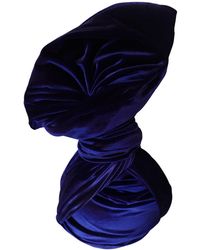 Romer Millinery - Twisturban Turban Cobalt Velvet - Lyst