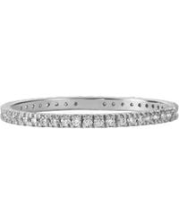 BLOOMTINE | Earth Angel HQ - Illuminess Sterling French Pavé Eternity Sparkle Stacking Ring - Lyst
