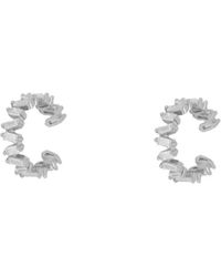 Spero London - Irregular Baguette Ear Cuff No Piercing Sterling - Lyst