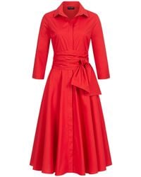 Marianna Déri - Shirtdress With Tie Belt - Lyst