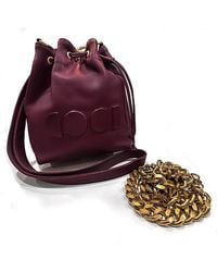 COOL Creative - Burgundy Bucket Bag - Lyst