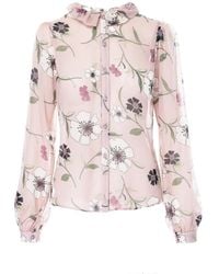AVENUE No.29 - Floral Print Silk Shirt - Lyst