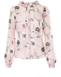 AVENUE No.29 - Floral Print Silk Shirt - Lyst