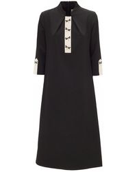 Julia Allert - Midi A-line Dress With Embroidery - Lyst