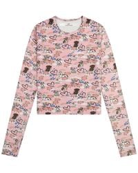 Cloud Haven - Long Sleeve Dog Printed Tee - Lyst