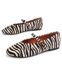INTENTIONALLY ______ - Larisa Calf Hair Mary Jane Flat-Multicolour - Lyst