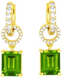 GEM BAZAAR - Greta Peridot Drop Earrings - Lyst