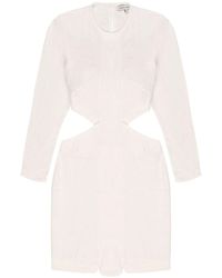 Mimhi Maison - Cut-Out Mini Dress With Open Back – Ivory - Lyst