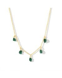 Formation Co. Jewellery - Mohica Emerald Charm Choker - Lyst