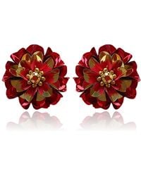 PINAR OZEVLAT - Blossom Studs Two Tone - Lyst