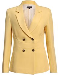 Point of View Label - Sage Double Breasted Jacket For - Lyst