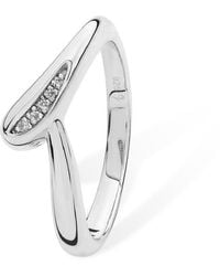 Lucy Quartermaine - Solid Sterling Skinny Drip Ring - Lyst