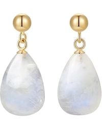 Katy Faye - Neutrals September Moonstone Earrings - Lyst