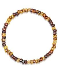 Nialaya - Wristband With Amber Miyuki Beads - Lyst
