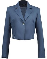 Smart and Joy - Crop Tailor Jacket - Lyst