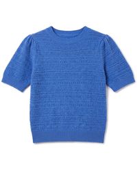 Brodie Cashmere - Textured Taylor Cashmere Tee - Lyst