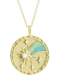 KAMARIA - Opal Shooting Star Wish Medallion Necklace - Lyst