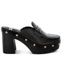 Rag & Co - Lyrac Recycled Leather Platform Clogs - Lyst