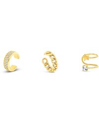 Lutiro - Three Cuff Earring Set - Lyst