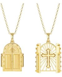 Vanimy - Sacred Door Of Light Cross Necklace - Lyst