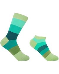 Peper Harow - Made in England - Block Stripe Earth Luxury Crew & Trainer Socks Bundle - Lyst