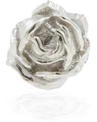 Lee Renee - Rose Lapel Pin Silver - Lyst