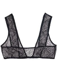 Lunatic Femme - Sheathe Snake Lace Plunge Bra - Lyst