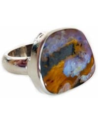 Glamrocks Jewelry - Australian Boulder Opal Ring - Lyst