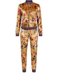 Maui X Lolita - Goddess Floral Velour Tracksuit - Lyst