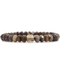 Shar Oke - Sunstone & Smoky Quartz Bracelet - Lyst