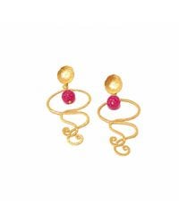 Way to Chic - Earrings With Agate Stones - Lyst