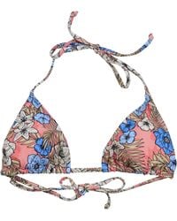 lords of harlech - Flavia Tropical Mix Coral Bikini Top - Lyst