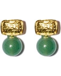 Kybele Studio - Prehnite Drop Earrings - Lyst