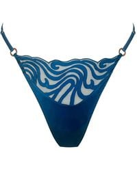MONIQUE MORIN LINGERIE - Echo Thong Abyss - Lyst