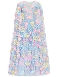 MATSOUR'I - Dress Hortensia With Detachable Sleeves Midi - Lyst