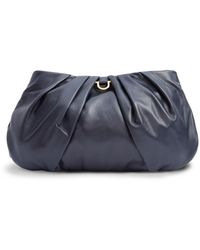 Lovard - Large Leather Croissant- Midnight Navy - Lyst