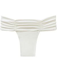NUAJE NUAJE - Ariel Ruched Bikini Bottom - Lyst