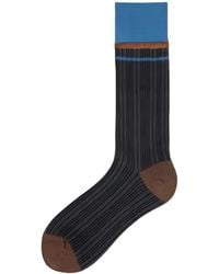 London Atelier Byproduct - Color Block Thin Socks - Lyst