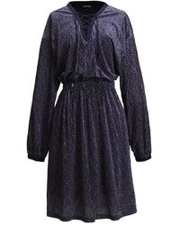 Smart and Joy - Lacing On V-neck Velvet Tunic Dress With Liberty Print - Lyst
