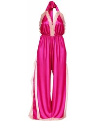 Noblesse Oblige - Hot Long Open Leg Halter Neck Romper - Lyst