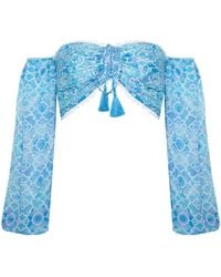Sophia Alexia - Azure Mosaic Fiji Top - Lyst