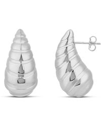 SHYMI - Textured Tear Drop Hoops - Lyst