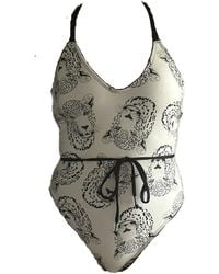 Brasini Swimwear - Neutrals Deme Strappy One Piece Swimsuit - Lyst