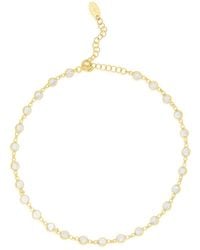 SHYMI - Round Bezel-Set Anklet - Lyst