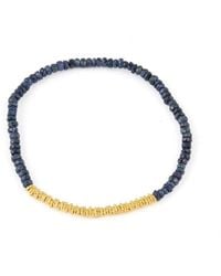 Opium Jewels - Disc Stretch Bracelet With Sapphires - Lyst